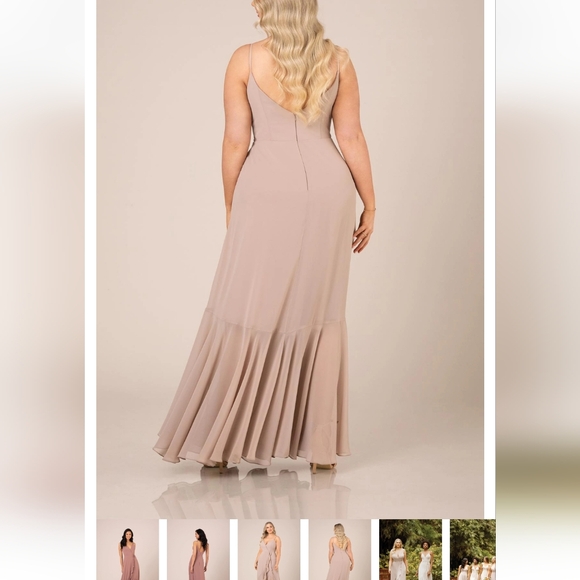 Navy chiffon bridesmaid dress - Picture 3 of 6